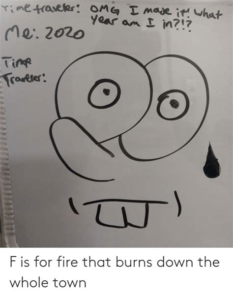 F Is For Fire That Burns Down The Whole Town Fire Meme On Meme