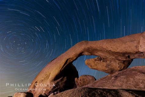 Star Trails And Arch Rock Joshua Tree National Park California