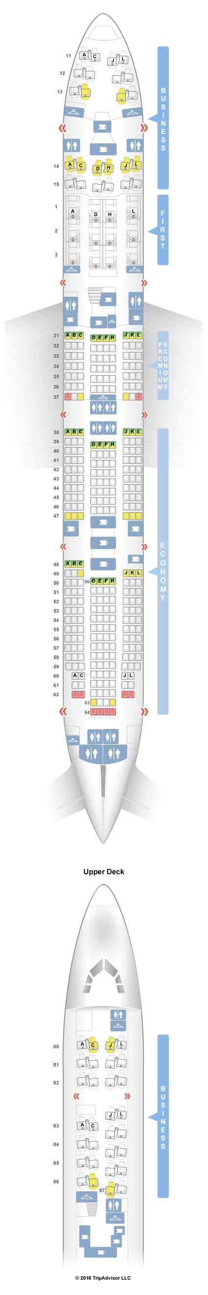 Air China Boeing 747 8 Seat Map