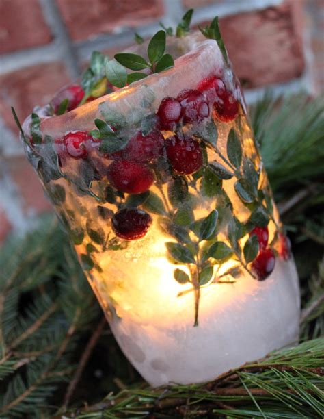 Belle Noelle Events Design Diy Holiday Ice Lanterns