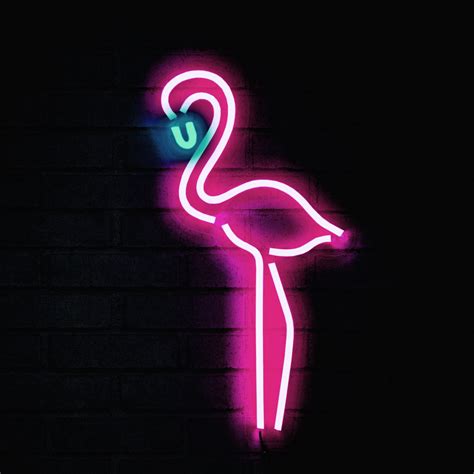 Urban Shop Fun Flamingo Neon Light Wall Decor