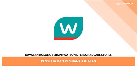 Watsons personal care stores (malaysia) sdn. Permohonan Jawatan Kosong Watson's Personal Care Stores ...
