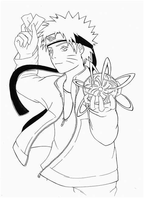 Chibi Naruto Coloring Page Anime Coloring Pages