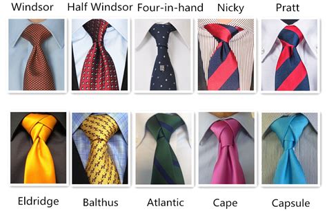 Types Of Tie Knots Styles Men