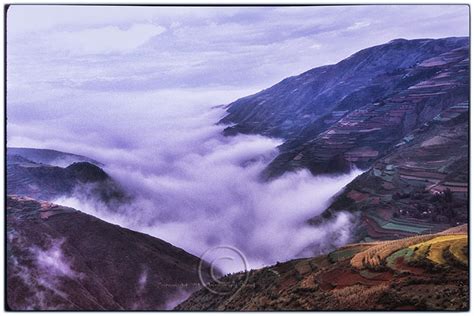 Yunnan Chinas Colorful Terraced Mountains With Drifting Fog Travel