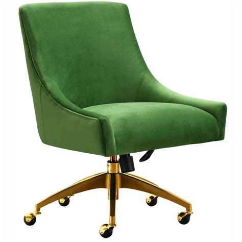 Beatrix Swivel Office Chair Green High Fashion Home