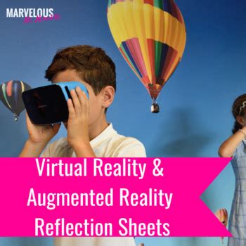 Virtual Augmented Reality Reflection Sheets Anchor Chart Tpt