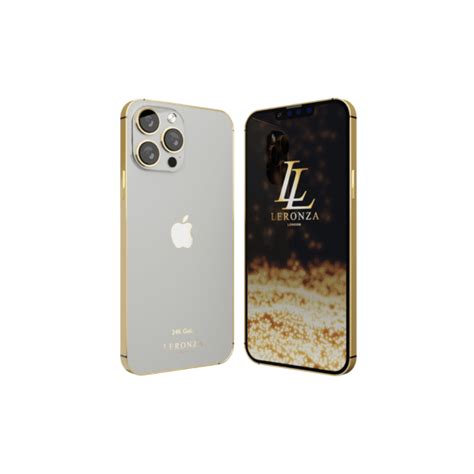 New Luxury 24k Gold Classic Iphone 13 Pro And Pro Max White Leronza