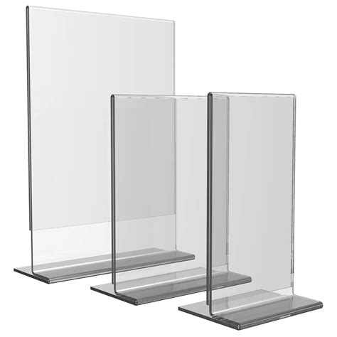 Vertical Paper Display Standclear Acrylic A4 A5 Paper Holders Display