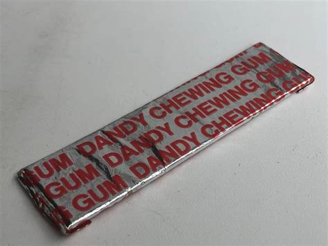Stará Dánská Retro Nerozbalená Plátková žvýkačka Dandy Chewing Gum