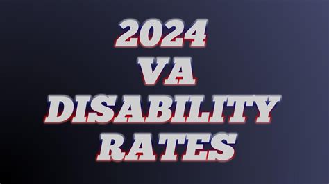 2024 Va Disability Pay Chart Youtube
