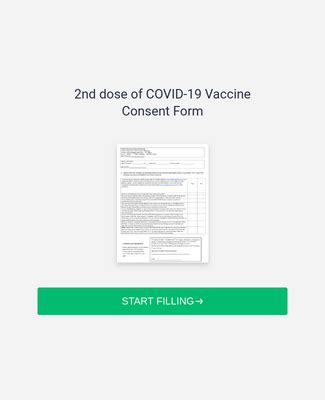 COVID Vaccine Nd Dose Consent Form Template JotForm