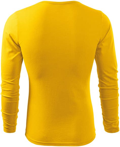 4,99€ - Lacné pánske tričko s dlhým rukávom, žltá, S ...