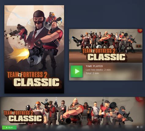Team Fortress Classic Cover Art Banner Logo And Thumbnail Rsteamgrid