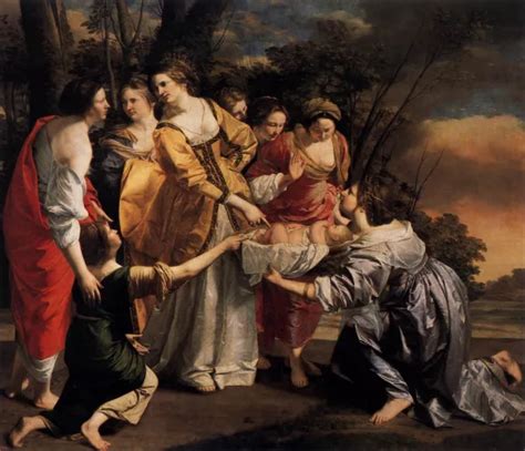Finding Of Moses Orazio Gentileschi Oil Paintings