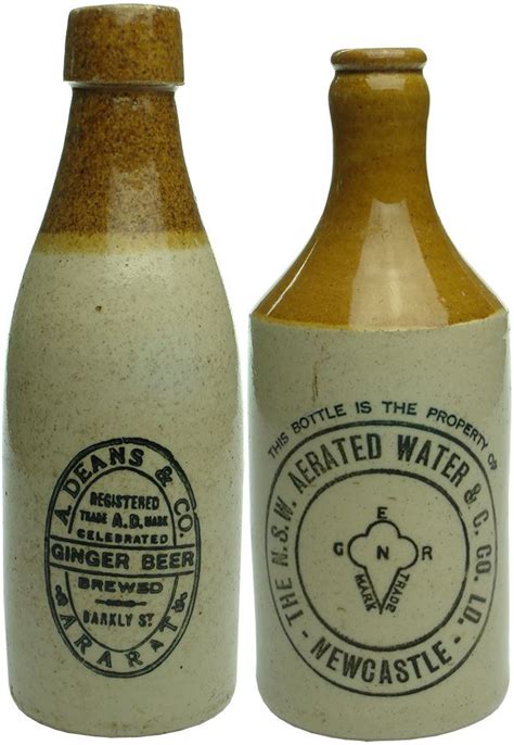 Auction 36 Preview 499 Antique Stoneware Ginger Beer Bottles Beer