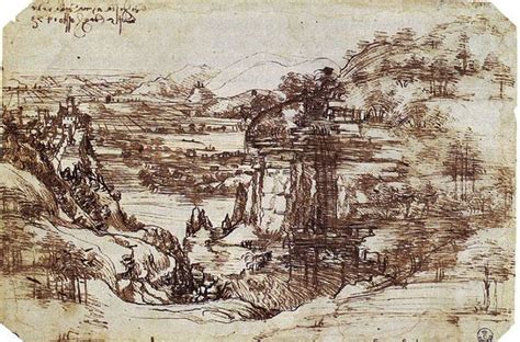 Paysage De La Vallée De Larno — 1473 De Vinci De Vinci