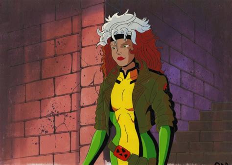 90s Marvel X Men Cartoon Rogue Detailed Large Production Animation Cel