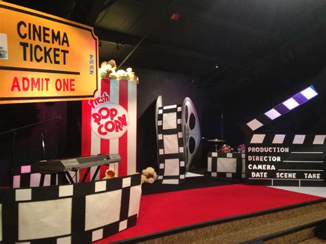 It was a gentleman's 40th birthday. At the Movies with Kids | Kids church stage, Hollywood ...