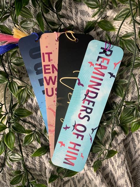 Colleen Hoover Bookmarks Coho Collection Of Bookish Etsy