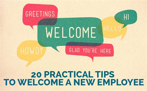 When you're sending a welcome letter to a new employee on their first day, every word you say matters. Welcome a New Employee: 20 Tips for Success