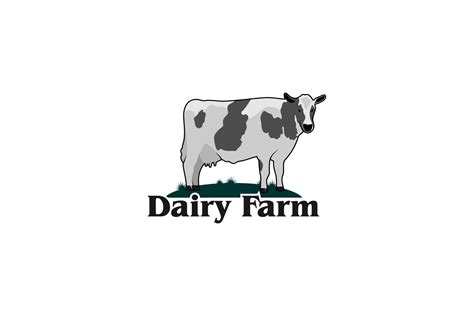 Dairy Farm Logo Design Inspiration Gráfico Por Looppoes · Creative Fabrica
