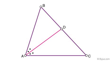 Angle Bisector Theorem In A Triangle Proof And Examples