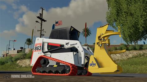 Bobcat 863 Turbo With Bobcat Shovel V 10 Fs19 Forklifts And Excavators