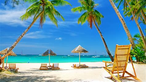 Tropical Paradise Beach Hd Desktop Wallpaper High Definition