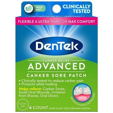 Dentek Canker Relief Canker Sore Patch 6ct