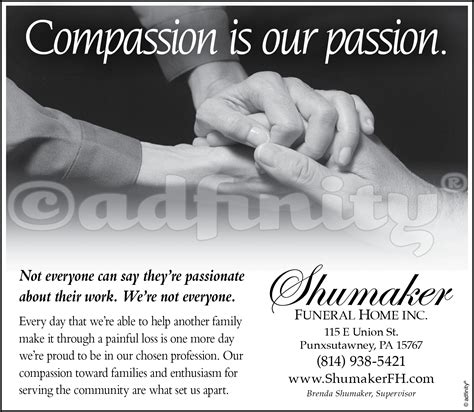 Compassion is our passion. - adfinity