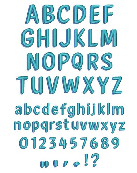 Two Color Full Font By Embroidery Patterns Home Format Fonts On