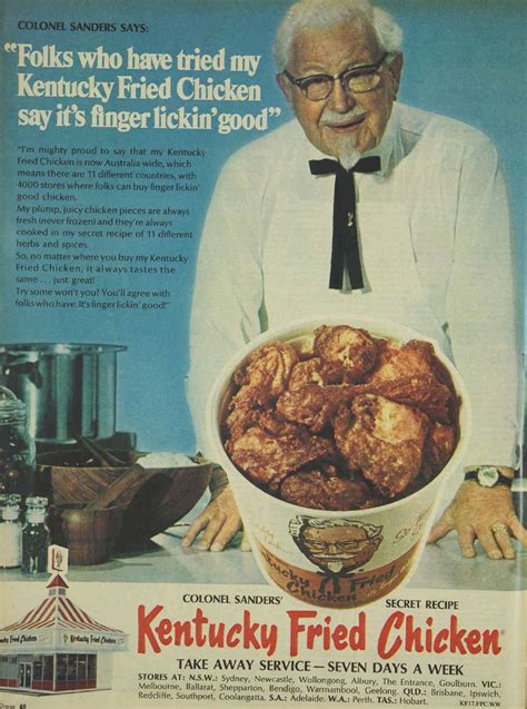 Kfc Kentucky Fried Chicken Colonel Sanders New First Finger Lickin
