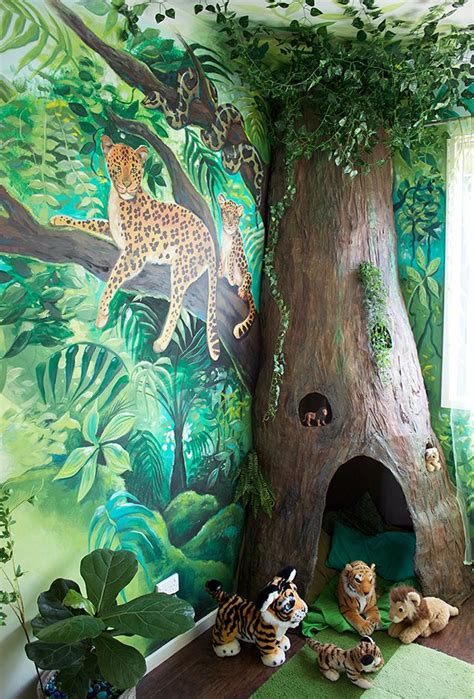 Home Decorating For Kids My Daughters Jungle Room Makeover Kids
