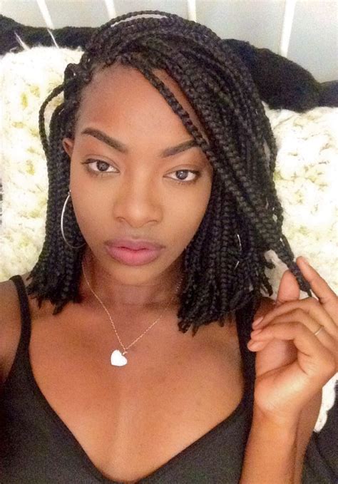 Box braids hairstyles are one of the most popular african american protective styling choices. Short Box Braids For Black Women | Hairstylo