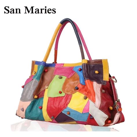 Wholesale Genuine Leather Women Handbags National Stylish Colorful