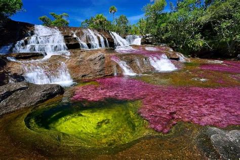 Caño Cristales Colombia Waterfall Rainbow River Beautiful Places