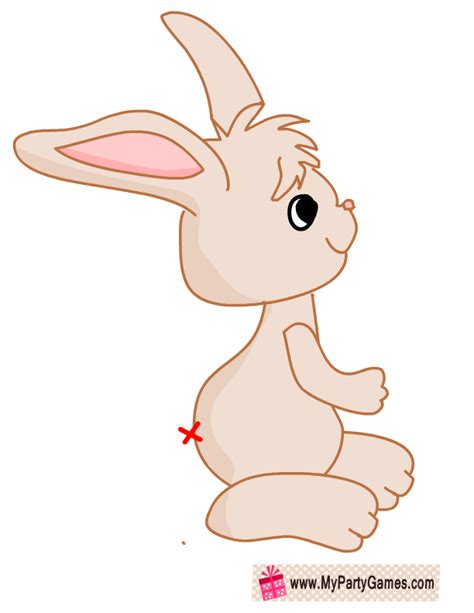 Free Printable Pin The Tail On The Bunny Game