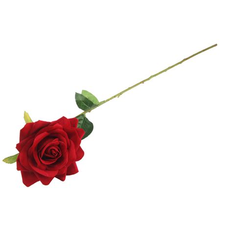 Premium Open Velvet Rose Large Artificial Flowers Deluxe Stem Fake Silk Ebay