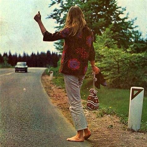 Hitch Hiking Bare Foot And Boho Style Perfection Happy Hippie