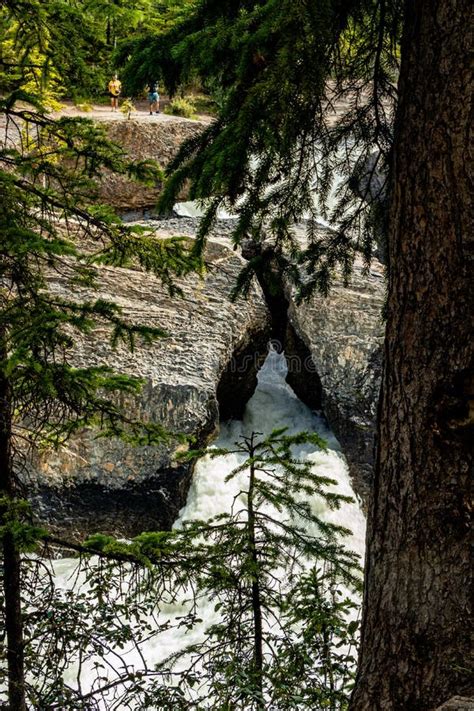 Natural Bridge Yoho National Park British Columbia Canada Stock Photo