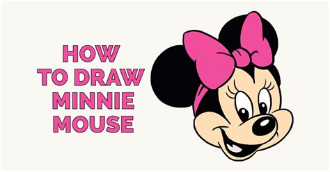 How To Draw Minnie Mouse In A Few Easy Steps Easy Drawing Guides