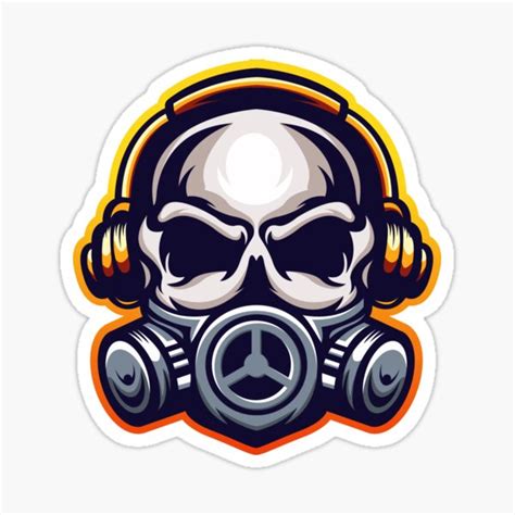 Skull Mask Esport Logo Sticker For Sale By Logotampan Redbubble