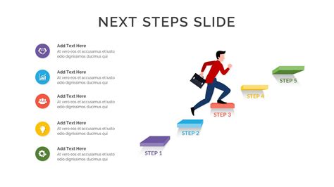 Next Step Slide Template Slidebazaar