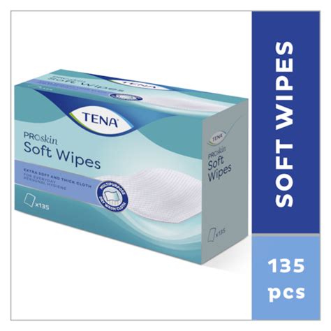 Tena Soft Wipes Proskin Lingettes Sèches Extra Douces Pour Les Adultes