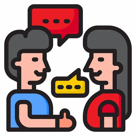 Communication Man Woman Talk Communicate Icon Download On Iconfinder