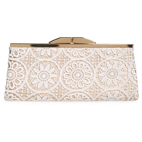 Womens Jessica Mcclintock Sloan Floral Lace Clutch 48 Liked On