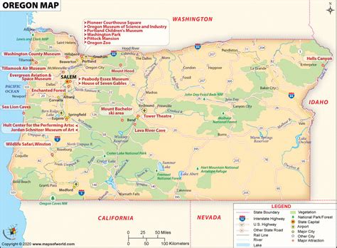 I 84 Oregon Map