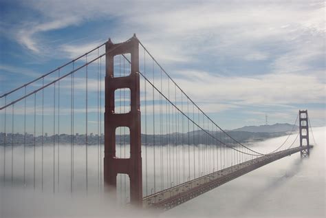 Aerial View Of Golden Gate Bridge San Francisco Hd Wallpaper