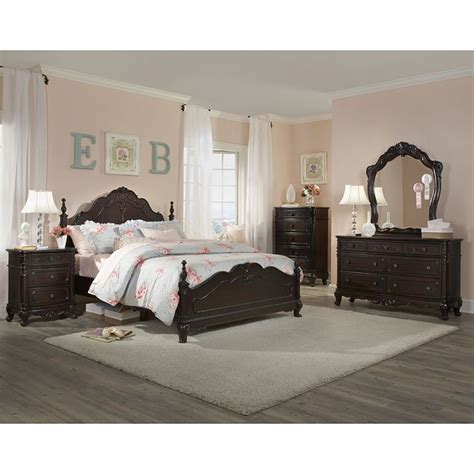 The victorian styling incorporates floral motif hardware and traditional carving details that … Cinderella Bedroom Set (Cherry) Homelegance | Furniture Cart